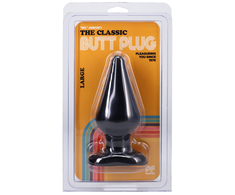 Doc Johnson Classic Large Anal Plug Juodas 14cm Ergonomic Design