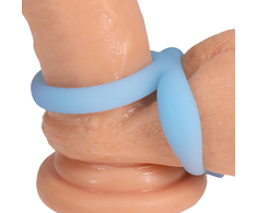 Doc Johnson Rock Solid Dual Enhancer Silicone Double Support Ring Juodas