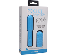 Doc Johnson Elite Mini Vibrator 10cm Rechargeable Silicone Rožinė