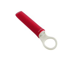 Doc Johnson iPlease Mini Vibrator Raudona - Compact USB Rechargeable Model