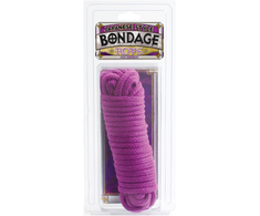 Doc Johnson Japanese Style Cotton Bondage Rope 10m - Soft and Durable Juodas