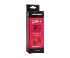 Doc Johnson GoodHead Juicy Head Strawberry Oral Hydration Purškiklis 60ml Vegan Formula
