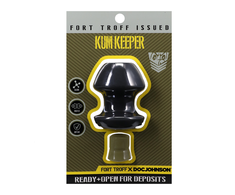 Doc Johnson Oxballs Kum Keeper Medium Juodas - Silicone Plug with Removable Stopper