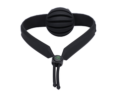 Doc Johnson Max Comfort Gag Juodas - Flexible Silicone Jaw Support