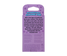 Doc Johnson Blush Novelties Mushroom Vibe Silicone Rechargeable Peach, Compact Model