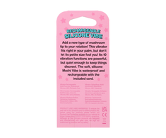Doc Johnson Mushroom Vibe Rechargeable Silicone Massager Rožinė
