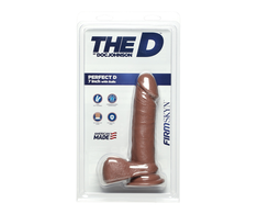 Doc Johnson Perfect D FIRMSKYN Model with Balls 18 cm rusvai gelsvas