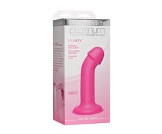 Doc Johnson The Tru Curve Platinum Silicone Intimate Model 6'' Curved Rožinė