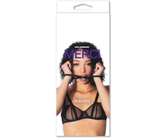 Doc Johnson Merci Silicone Cuffs Juodas - Flexible Single-Piece Restraint System