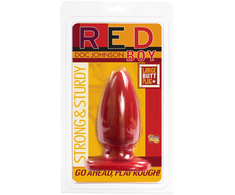 Doc Johnson Raudona Boy Large Anal Plug - Body-Safe Antibacterial Material