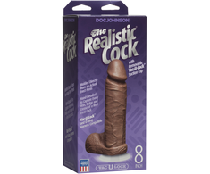 Doc Johnson Vac-U-Lock 8" Caramel - Versatile Model with Suction System