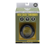 Doc Johnson Rev Flex Juodas Vibrating Ring - Dual Engine, Adjustable Fit, Rechargeable