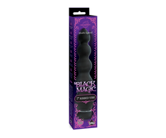 Doc Johnson Juodas Magic Ribbed Vibrator 18cm Velvet Touch Juodas