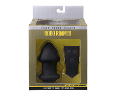 Doc Johnson Robo Rimmer X Vibrating Rotating Plug Juodas Remote Control