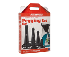 Doc Johnson Vac-U-Lock Silicone System Set with Adjustable Harness