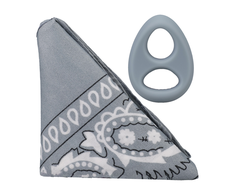 Doc Johnson The Code Silicone Support Ring with Matching Pilkas Bandana Set