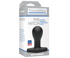 Doc Johnson The Hitch Silicone Plug Set 2 pcs Matte Juodas Flexible Base