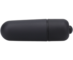 Doc Johnson Silicone Juodas Anal Plug 12 cm with 10-Function Bullet