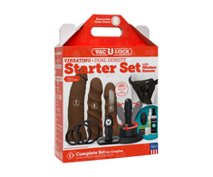Doc Johnson Vac-U-Lock Dual Density ULTRASKYN Set with Remote Vibration