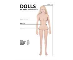 Dolls By Shots Shots Donna Life-Size Standing Silicone Doll with Posable Limbs 158 cm