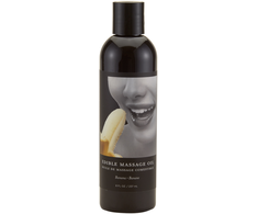 Earthly Body Hemp Seed Banana Massage Oil 237ml - Edible, maitininantis Formula