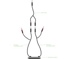 ElectraStim Triphase Combi Cable - 3-Channel Adapteris for Multi-Priedas Use