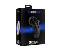 Electroshock By Shots Shots Electroshock Polycarbonate Intimate Cage with E-Stimulation System