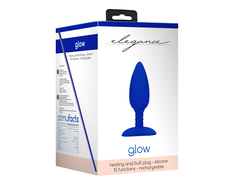 Elegance By Shots Shots Glow Large Heating Plug Magnetic Rechargeable Raudona 11 Vibration Modes