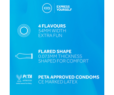 EXS Crazy Cola Flavoured Condoms 100 pcs - Sweet Aroma &amp; Taste, Large Pack