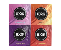 EXS Mixed Flavours Latex Condoms 48-Pack - Variety Aromatic Selection