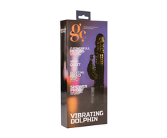 Gc By Shots Mėlyna Shots Vibrating Dolphin Intimate Massager with Rotating Head Mėlyna