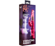 Gc By Shots Rožinė EasyToys Rabbit Rotating Vibrator 36 Settings Silicone Rožinė