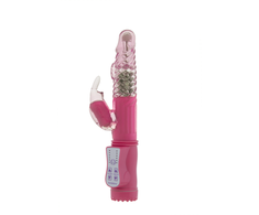 Gc By Shots Rožinė EasyToys Rabbit Rotating Vibrator 36 Settings Silicone Rožinė