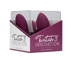 Innovation By Shots Dream Toys TWITCH 3 Intimate Device with Suction &amp; Vibration Burgundy