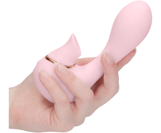 Irresistible By Shots Rožinė Mythical Air Pulse Intimate Device 10-Speed Silicone Rožinė USB Rechargeable