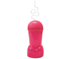 Kheper Games Pipedream COCKtail Cup 20oz - Vibrant Party Cup with Straw &amp; Lid