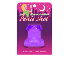 Kheper Games Pipedream Glow-in-the-Dark Shot Glass Violetinė 1.5oz Party Model