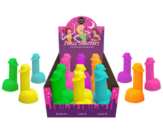 Kheper Games Neon Party Shot Glasses 12-Pack Colorful 3.5oz - Pipedream Products