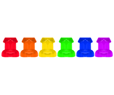 Kheper Games Rainbow Shot Glasses Set 6pcs Colorful Party Collection