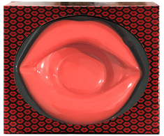 Kheper Games Lips Design Raudona Decorative Ashtray - Unique Gift Idea