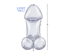 Little Genie Productions Glitterati Disco Balloon 3ft Mylar - Metallic Sparkle Party Decoration