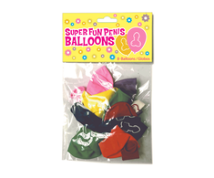 Little Genie Productions Super Fun Latex Balloons Assorted Colors 8-Pack Party Model 817717003503