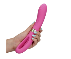 Loveline By Shots Rožinė Loveline Dual-Action Flapping Vibrator Exuberant Rožinė Multi-Speed Silicone