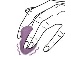 Loveline By Shots Finger Vibrator - Mystic Violetinė