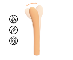 Loveline By Shots Loveline Peach Fuzz Rechargeable G-Spot Massager, Flexible Silicone