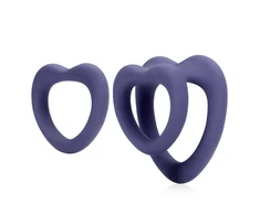 Loveline By Shots Širdies žiedų rinkinys – violetinė audra