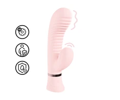 Loveline By Shots Rožinė Mystique - Ribbed Rabbit Vibrator - Rožinė