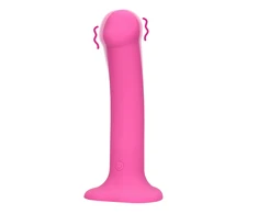 Loveline By Shots Rožinė Non-Phallic Vibrating Dildo - Medium - Powerful Rožinė