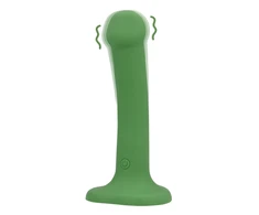 Loveline By Shots Non-Phallic Vibrating Dildo - Small - Forest Žalias