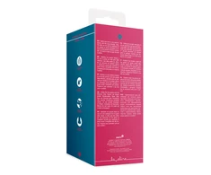 Loveline By Shots Non-Phallic Vibrating Dildo - Large - Raspberry Raudona